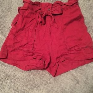 Red dressy shorts
